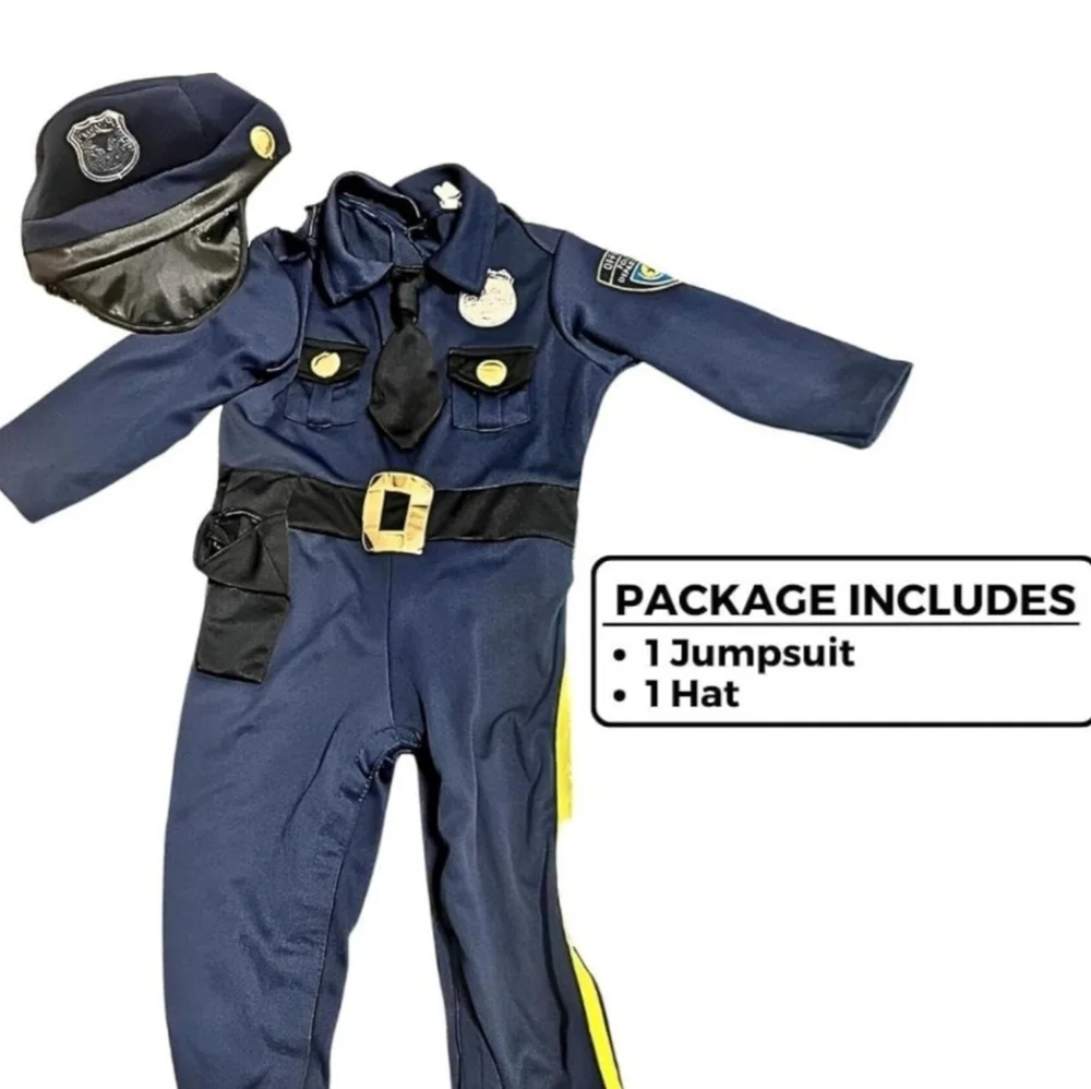 Kids Police Officer Costume - Navy Blue 18_24 Month